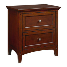 Standard Furniture Cooperstown 2 Drawer Nightstand, Warm Cherry