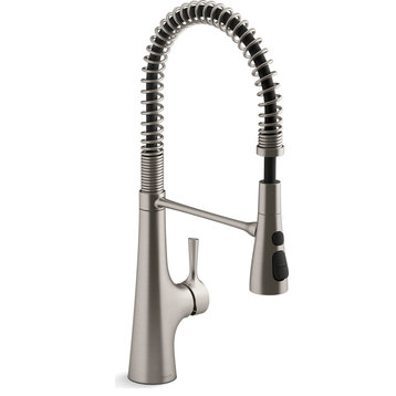 Kohler K-24662 Tempered 1.5 GPM 1 Hole Pre-Rinse Pull Down - Vibrant Stainless