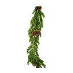 Artificial Cypress Garland with Pine Cones, 3 Sizes, 62" Cypress Garland