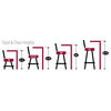 3160 30 Bar Stool with Black Finish and Canter Earth Seat
