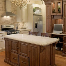Alternative view of Corian&reg; Tumbleweed countertop. - Kitchen Countertops