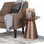 Sheridan Aged Copper Metal Side Table