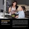 Artec Commercial 2-Function 1-Handle Pulldown Pot Filler Kitchen Faucet CH
