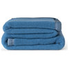 Aubisque 100% Wool Blanket, 500Gsm 33 Microns, Blue, Queen