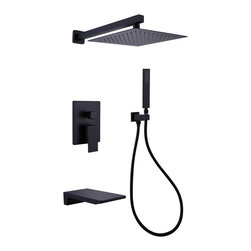 RBROHANT - Pressure Balanced Complete Tub And Shower Faucet With Rough-In Valve - Tub And Shower Faucet Sets