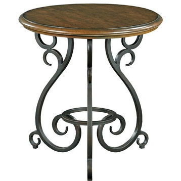 Kincaid Furniture Portolone Accent Table With Metal Base