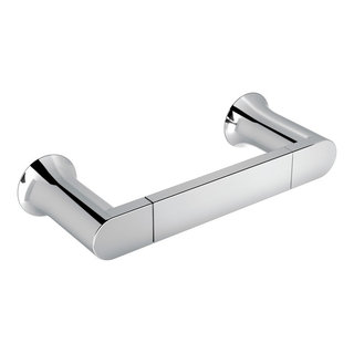 Moen Preston Collection Chrome 24-Inch Single Bathroom Towel Bar, Wall  Mounted Towel Hanger for Bath or Kitchen, DN8424CH