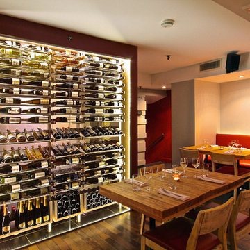 Glass wine room in the dining room -4-