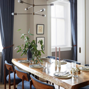 DINING | Bespoke Table with Vintage Chairs