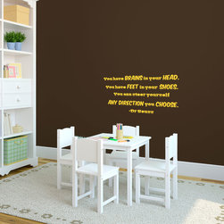 Dr. Seuss Quote You Have Brains - Wall Decals