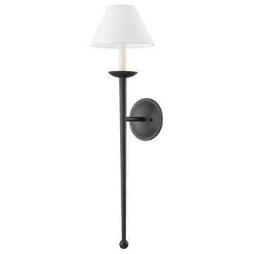 Troy London 1 Light Wall Sconce B1201-FOR, Iron/Steel