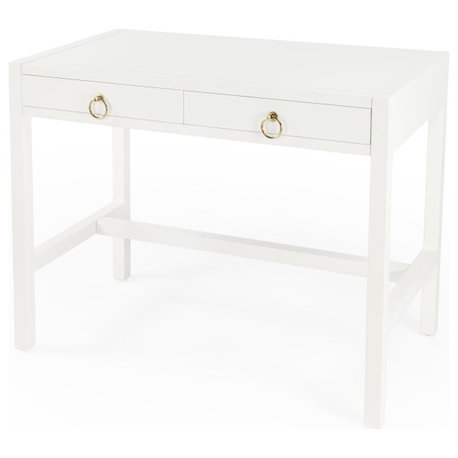 Butler Lark Desk, White
