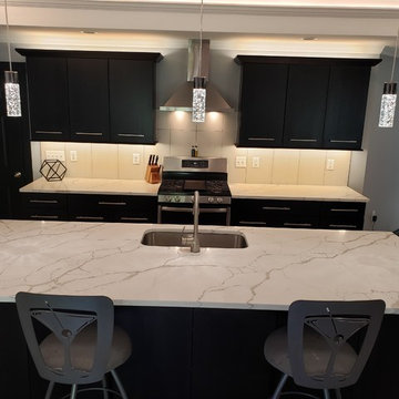 Modern Black Kitchen