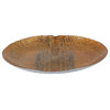 Anita Decorative Plate, Gold and Brown