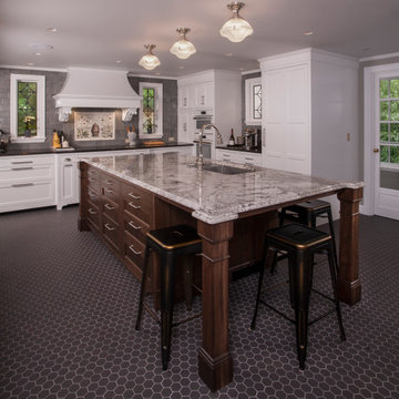 North End Kitchen Family Room with Atrium Skylight