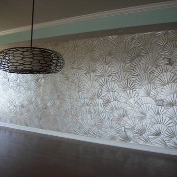 Venetian Plasters, Brushed Pearls, and Metallic Textures are so IN!