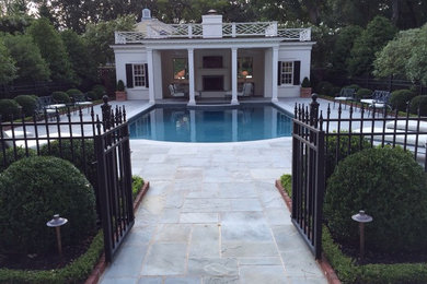 Example of a classic pool design in Atlanta