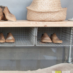 INEKO HOME BESPOKE WIRE SHOE RACK BENCH - Accent & Storage Benches