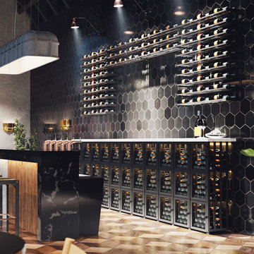 Dream Rooms featuring Case & Crate 2.0 Wine Lockers