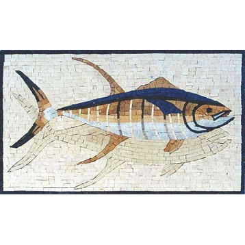 Fish Shadow Mosaic, 39" X 24"