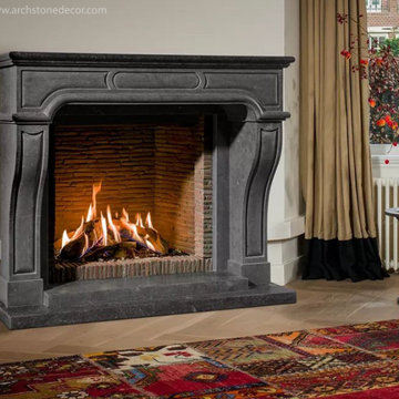Belgian Blue Stone Basalt Mantel