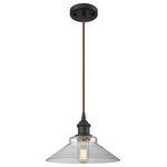 Innovations Lighting - Orwell 1-Light LED Mini Pendant, Oil Rubbed Bronze, Glass: Clear - A truly dynamic fixture, the Ballston fits seamlessly amidst most decor styles. Its sleek design and vast offering of finishes and shade options makes the Ballston an easy choice for all homes.