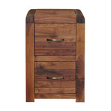Shiro Walnut Filing Cabinet, 2-Drawer