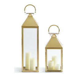 Quincy Lanterns Gold - Outdoor Lighting