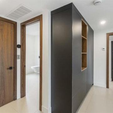 Strathearn Drive - Fenix Black Melamine & Oiled Walnut