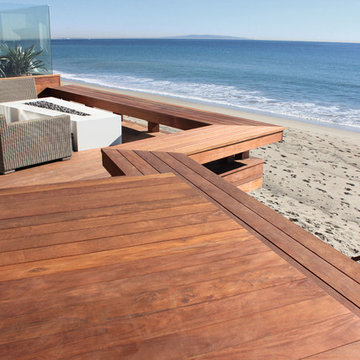 Beachfront Modern Deck in Malibu