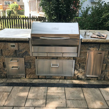 Kansas Paver Patio with Grilling Station, Dining, and Entertaining space!