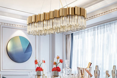 Inspiration for a modern dining room remodel