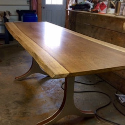 Live Edge African Teak Dining Table - Dining Tables
