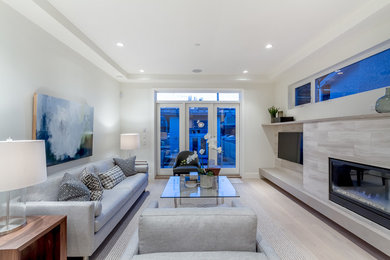 Living room - contemporary living room idea in Vancouver