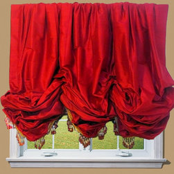 Drea' Custom Designs - Silk Balloon Shade - Roman Shades