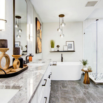 Elegant Classic Primary Bath Remodel Kansas City, MO