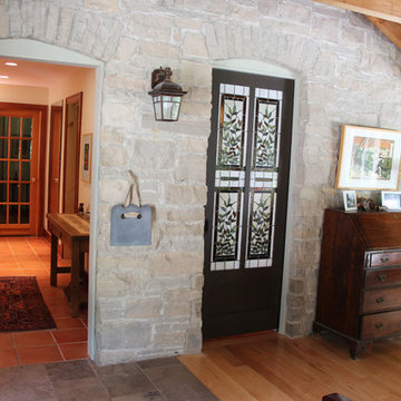 Post and Beam Porch with "Floating" Windows