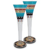 Mosaic Carnival Hollow Flute, Set of 2