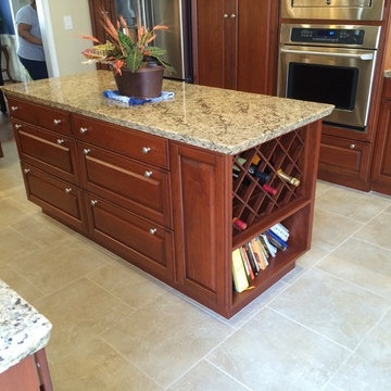 Work Island Abounds in Storage Space, Including Wine Storage