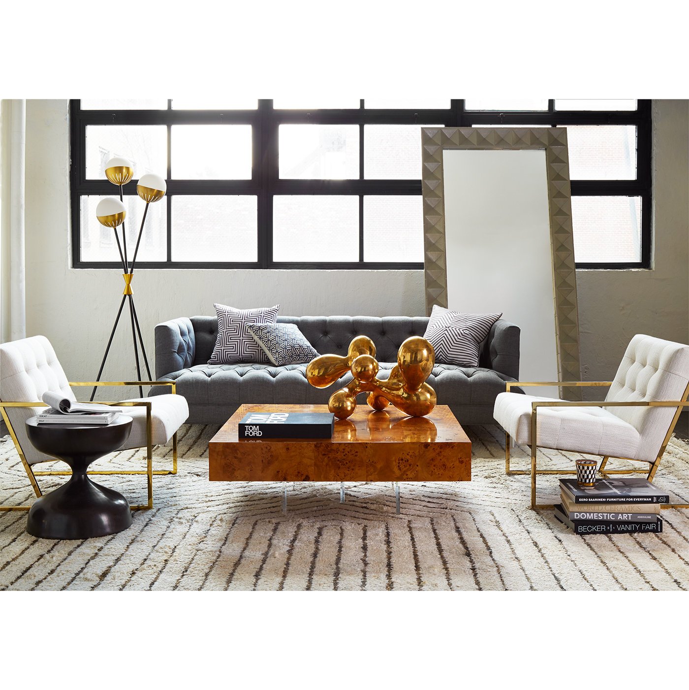 Bond Cocktail Table - Contemporary - Coffee Tables - by Jonathan Adler ...