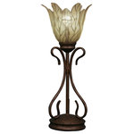 Toltec Lighting - Swan Mini Table Lamp In Bronze, 7" Vanilla Leaf Glass - The beauty of our entire product line is the opportunity to create a look all of your own, as we now offer over 40 glass shade choices, with most being available as an option on every lighting family. So, as you can see, your variations are limitless. It really doesn't matter if your project requires Traditional, Transitional, or Contemporary styling, as our fixtures will fit most any decor.