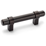 Cosmas - Cosmas 161-2.5ORB Oil Rubbed Bronze 2-1/2&rdquo; CTC (64mm) Euro Bar Pull - High Quality Oil Rubbed Bronze Finish - Solid Steel Construction