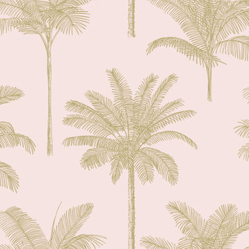 Taj Blush Palm Trees Wallpaper Bolt