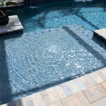 Custom Swimming Pool with Fire and Water Features in Apopka, Florida