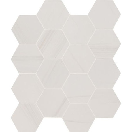 Eden Dolomite 3X3 Hexagon Matte Porcelain Mosaic, 4x4 or 6x6 Sample