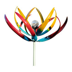 Tresco Solar Light Steel Wind Sculpture