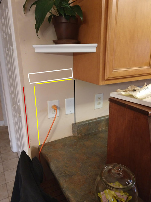 Options on where to end backsplash...