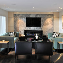 Chesterfeild fireplace wall