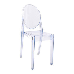Kartell - Victoria Ghost Chairs, Set of 2, Transparent Light Blue - Armchairs And Accent Chairs
