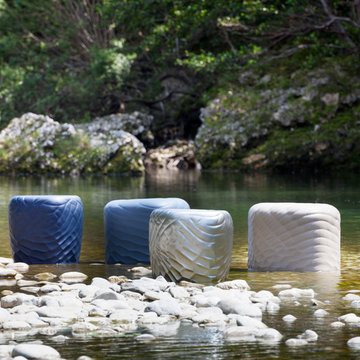 Selling: Small River Stone Ottoman